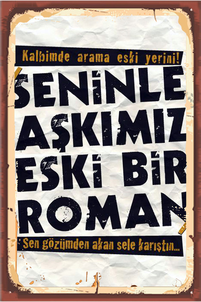 hediyeniburadabul Tsm Designed Wooden Poster