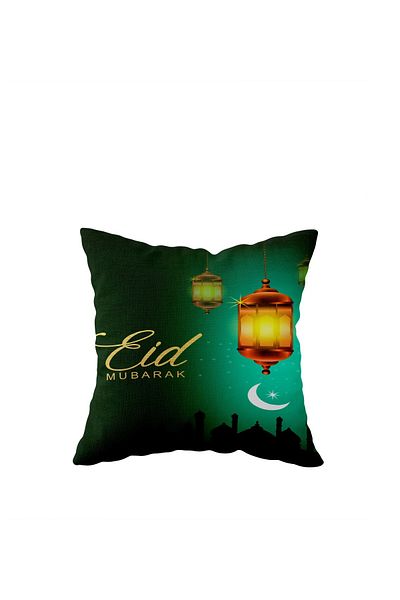 on the clouds Eid Mubarak Ramadan Lantern Crescent - Μαξιλαροθήκη με κρυφό φερμουάρ διπλής όψης Μαξιλαροθήκη για μαξιλάρι καναπέ