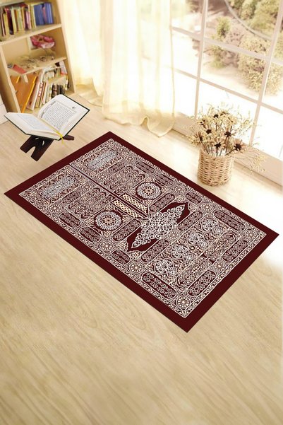 EY HOME Digital Printed Washable Stylish Design Gift Prayer Rug Prayer Mat 70X130Cm