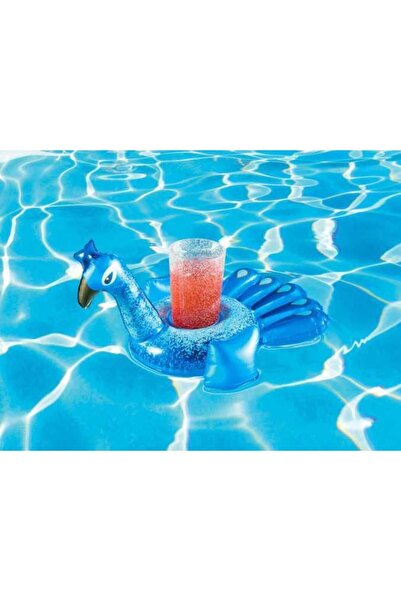 BESTWAY Güven Toy - 2 Pieces Flamingo and Peacock Cup Holder, Sea and Pool
