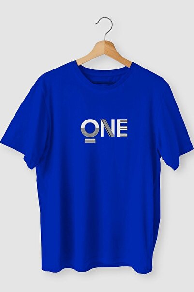 MEİLİFENG Tricou oversize pentru bărbați - imprimat „One”.