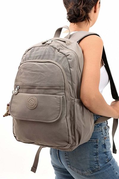 Lifonbag Unisex Crinkle Fabric - Αδιάβροχο, Πολλαπλών Διαμερισμάτων Μεγάλο Μέγεθος Laptop School & Backpack