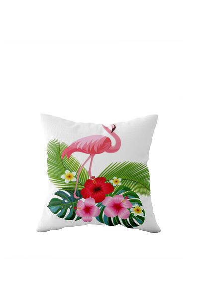 on the clouds Double Sided Pink Flamingo Pillowcase - Hidden Zipper, Throw Pillow Seat