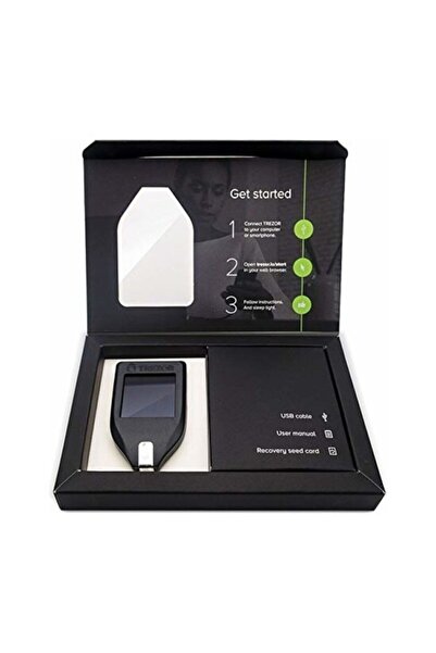Trezor Model T Soğuk Cüzdan  Lcd Renkli Dokunmatik Ekran Usbc Ile Yeni Nesil Kripto Donanım Cüzdanı
