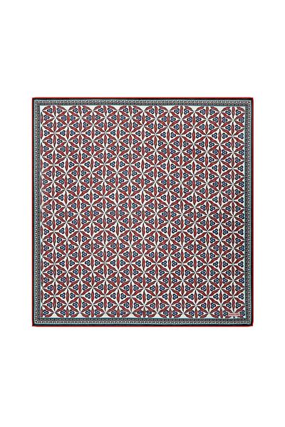 Bursa İpek Red Çintemani Pattern Soft Scarf