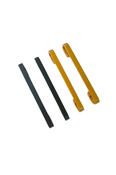 KRAL METAL SİYAH MAT ALTIN KAPLAMA METAL MOBİLYA ÇEKMECE DOLAP KULPU  ŞİFONYE...