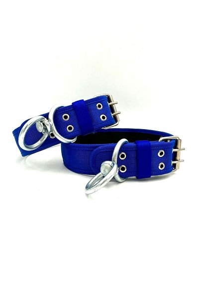 Tasma Market Large Breed Dog Collar with Dark Blue Twisted Chain