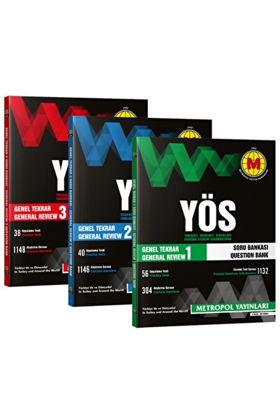 Metropol Yayınları Yeni Baskı - Yös Genel Tekrar Soru Bankası Seti (1-2-3)