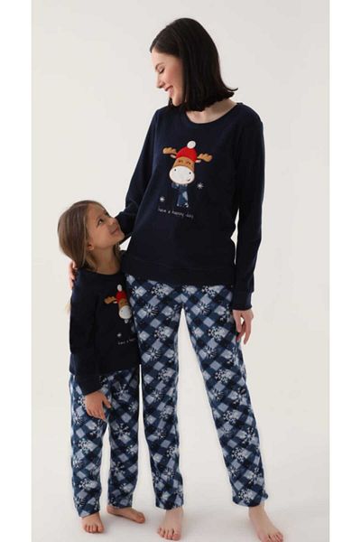 Arnetta Mother and Daughter Fleece Pajama Set - Prices Different, Added to Basket