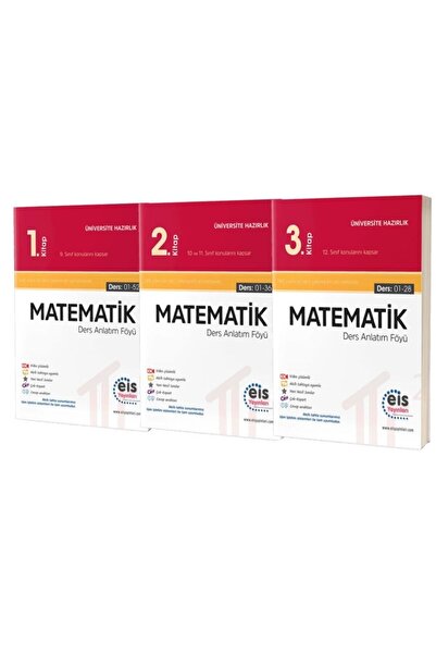 eis Yayınları Eis Yks Ders Anlatım Föyleri Matematik 1 2 3 Kitap Set
