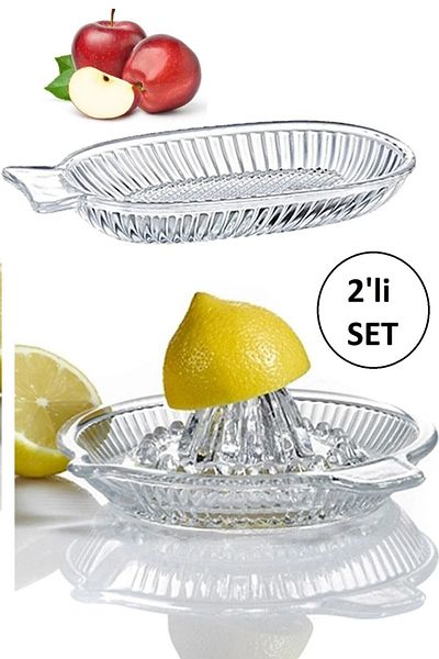 GKN Online 2-Piece Glass Apple Grater & LEMON JUICER