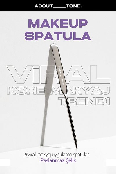 ABOUT TONE ABOUT TONE Stainless Steel Viral Makeup Spatula
