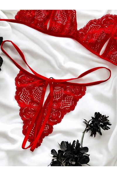 Mark Bells Lacy Fancy Bra Suit