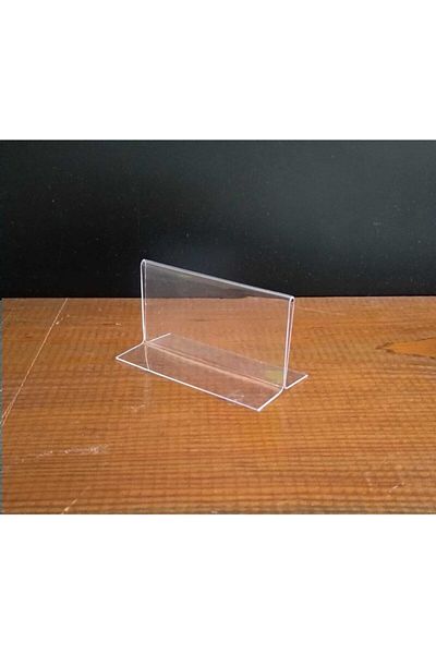 ETİKETLİK FİYATLIK 40 Pieces of PVC T Type Label Holders - Shelf Mounted, Labeled and Priced