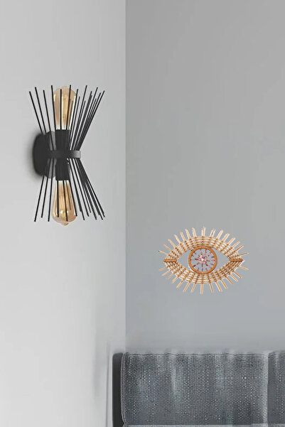 Uçar Modern Decorative Black Hedgehog Sconce