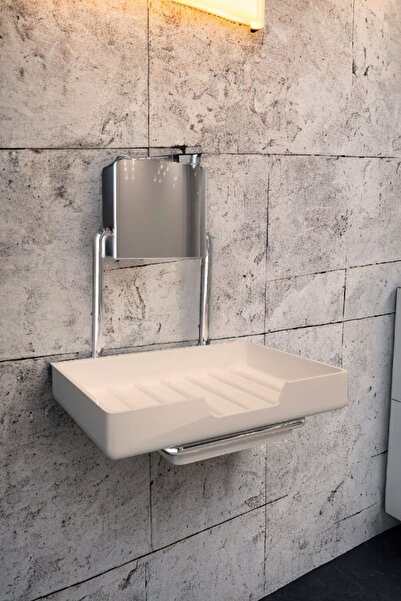 decorev Lüks Krom Sabun Koyma Haznesi Modern Banyo Aksesuarı Güçlü Yapışkanlı Krom Askı