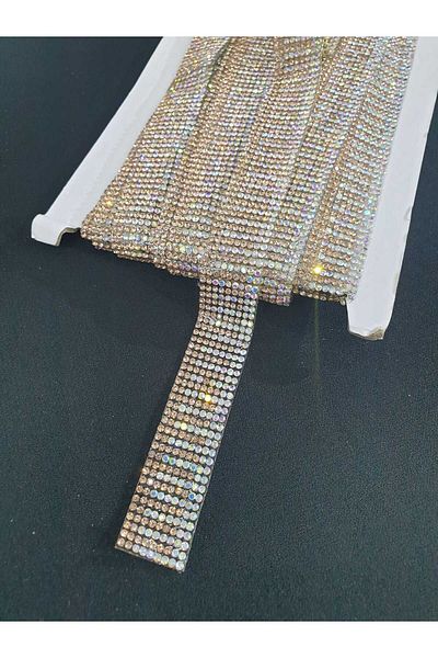 ESRA ŞELEM Gold Colored Decorative Iron Strip Accessory - Hobby Applique