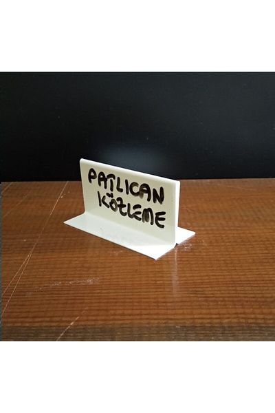 ETİKETLİK FİYATLIK White PVC Label - Byz 48 T Type, 30 Pieces Prices