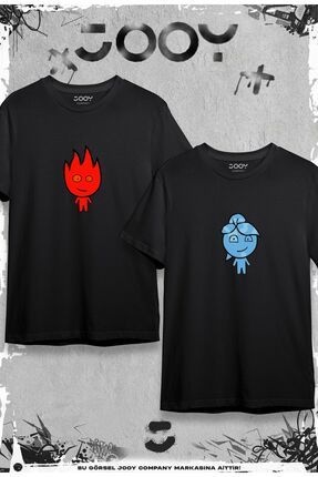 Jooy Company Ate Ve Su Tasar m Sevgili Cift Kombini Siyah Oversize Tshirt 2 li Set Fiyat Yorumlar Trendyol