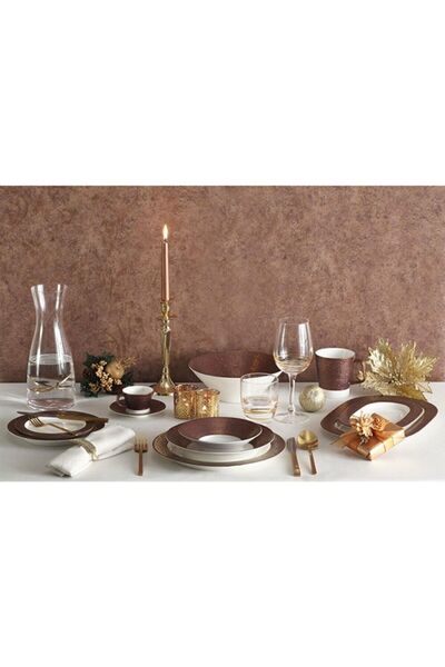 Porland Legacy Copper 27 Parça 6 Kişilik Yemek Takımı