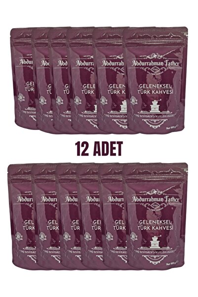 Abdurrahman Tatlıcı Geleneksel Türk Kahvesi 100 gr × 12 Adet