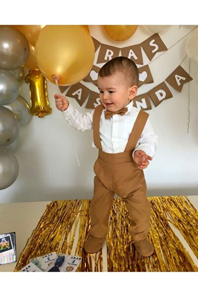 AgTasarım Açık Taba doğum günü konsept salopet takim