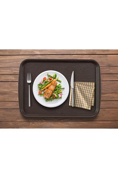 Store 53 x 37 cm Large Size Black Plastic Tray