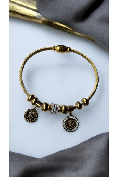 İNN JEWELLERY سوار فولاذي مضاد للتشويه ومضاد للحساسية - مجسم ساحر