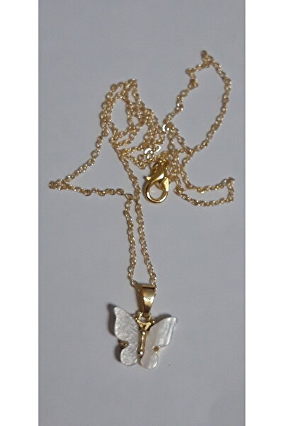 Nurtakı Sosyete Chained Butterfly Necklace