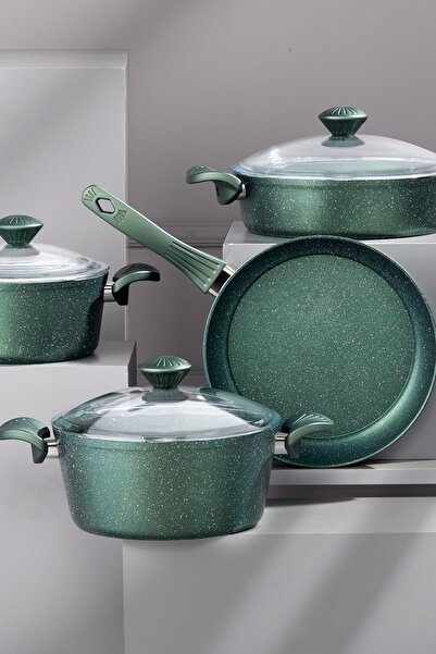 Taç MaxxCook 7 Parça Granit Tencere Seti