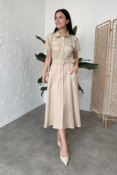 Poliyance Φόρεμα Ays Beige