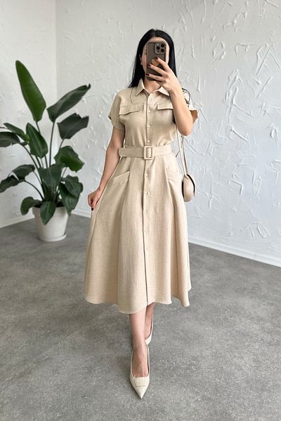 Poliyance Φόρεμα Ays Beige
