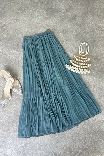 Poliyance Lara Petrol Mavisi Etek