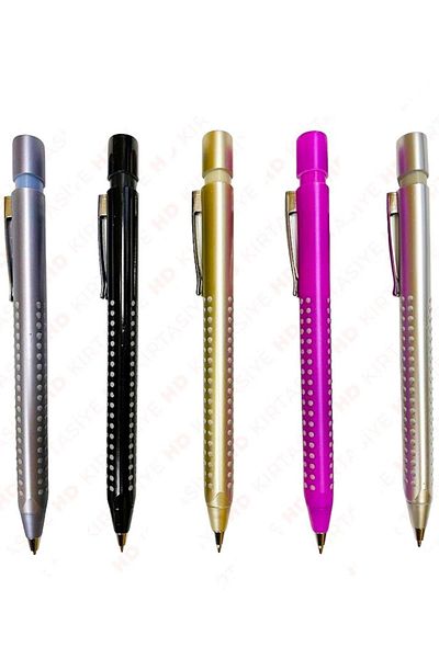 Modellino Metal Triangle Grip Perfect Eraser 07 Tip Pen - 1 Piece Gray