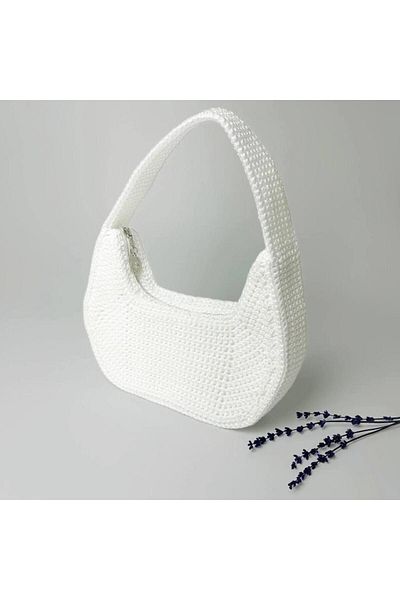 Cozmos Bags White Special Design Handmade Bag
