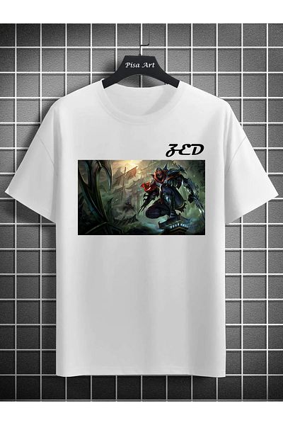 Pisa Art Μπλουζάκι ZED Gamer - Προσαρμοσμένο σχέδιο, τυπωμένο χαρακτήρα