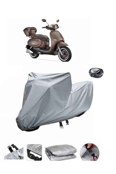 wovex حقيبة خلفية من القماش لدراجة نارية كابتشينو 125 متوافقة