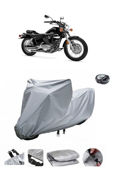 wovex Yamaha Virago Xv 535 - Motorcycle Tarpaulin, Rear Bag Compatible