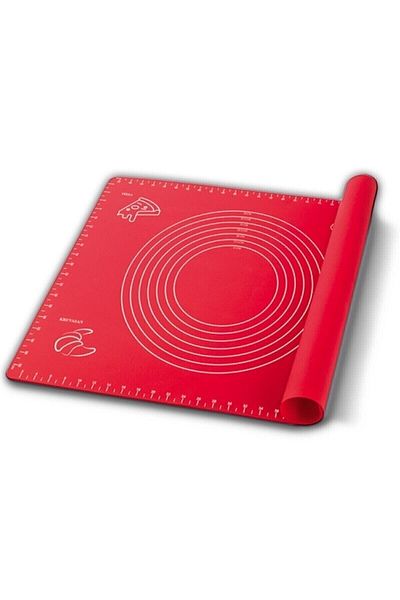 afifehome 65x45 cm Silicone Measured Multi-Purpose Dough Mat Cover Assortment Color