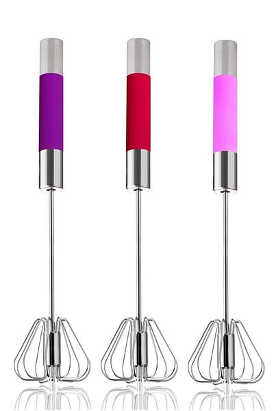 Limon Home Red Steel Push-pull Automatic Colorful Silicone Beater