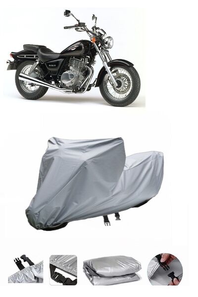 wovex سوزوكي مارودر 250 - حقيبة خلفية وقماش مشمع متوافق مع الدراجة النارية