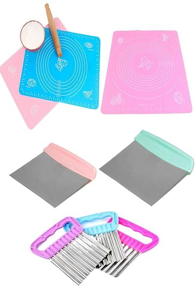 eflatun concept Dough Mat + Cutting Apparatus Spatula + Papates Chips Cutter I