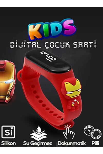 EMİN ENSAR HOME Akıllı Çocuk Kol Saati Güvenli Led Su Geçirmez Silikon Dokunm...