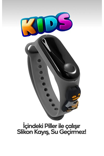 EMİN ENSAR HOME Akıllı Çocuk Kol Saati Güvenli Led Su Geçirmez Silikon Dokunm...