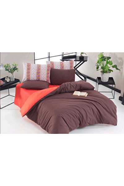 CHARLOTTE طقم غطاء لحاف مزدوج مصبوغ مسطح غير رسمي 100% قطن عادي طقم غطاء لحاف...