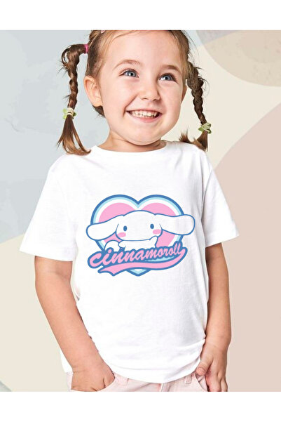 AEMİ Tricou oversize alb cu imprimeu Cinnamoroll Young pentru copii