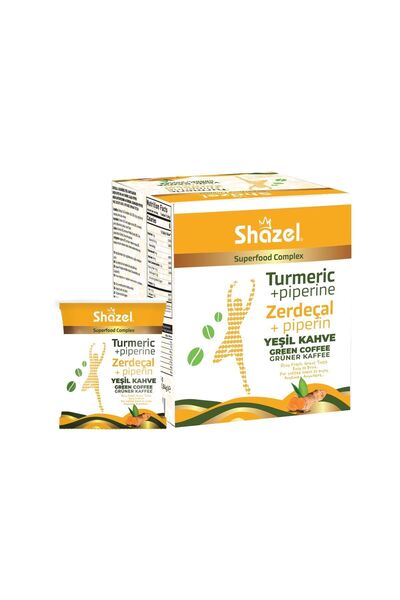 Shazel Zerdeçallı Detoks Yeşil Kahve Karışımı 1.84 G X 14 Adet