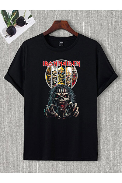 donamod Unisex Oversize Sabbath Black Metallica Pantera Slipknot Rock T-Shirt