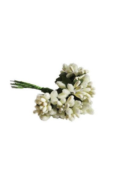 Hobigram Τεχνητό λουλούδι 144 τεμάχια Cipso Pıtırcık Flower Cream Διακόσμηση