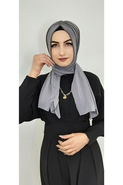 erasra class Gathered Ready Shawl Gray Color